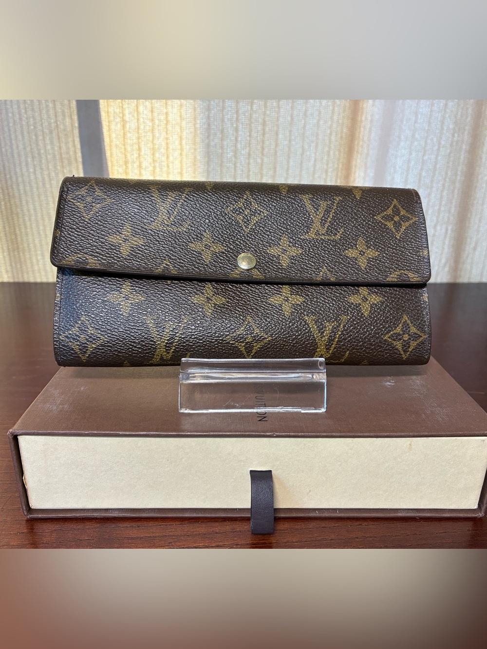Louis Vuitton Monogram Continental Wallet with Box
